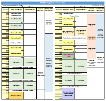 ISSM 2026 Program At-a-glance